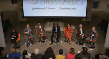 Six candidates for the 2025 NYC Mayoral election shared their plans to deal with slow bus services, fare affordability, and transit accessibility at the Riders Alliance Mayoral Transit Forum.